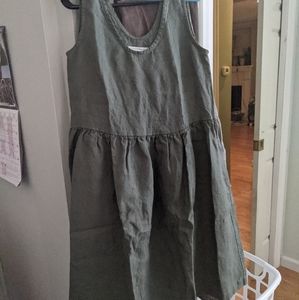 Custom notpefectlinen smock dress XS